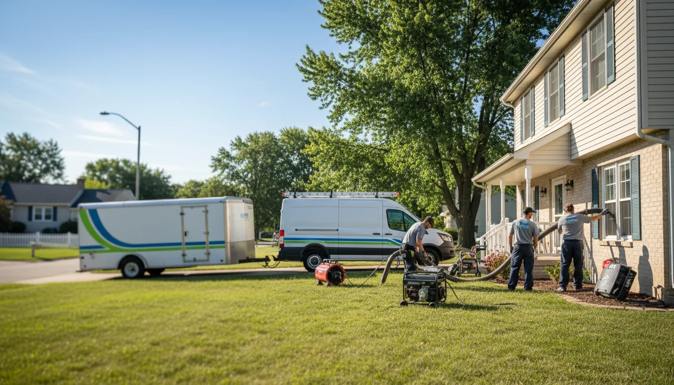 Flooded Basement Restoration And Cleanup With Repair in Johnston, IA near me